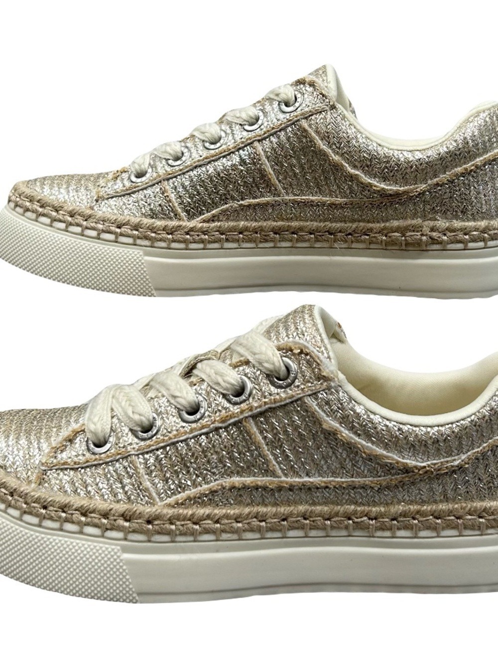 Blowfish Malibu Northshore Metallic Platform Sneaker Size 6